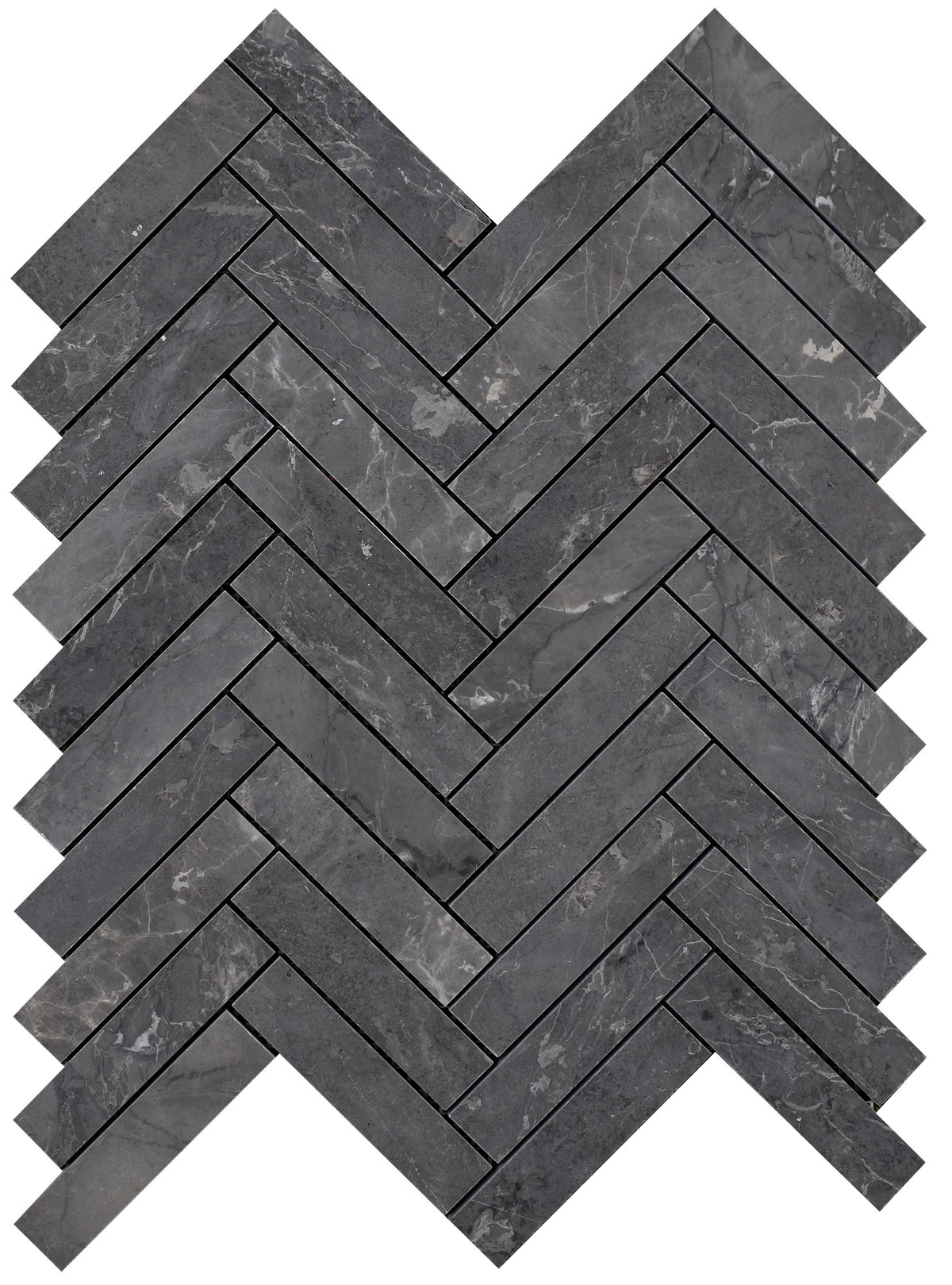 Lovina Grey Herringbone 1''x4'' Honed Mosaic