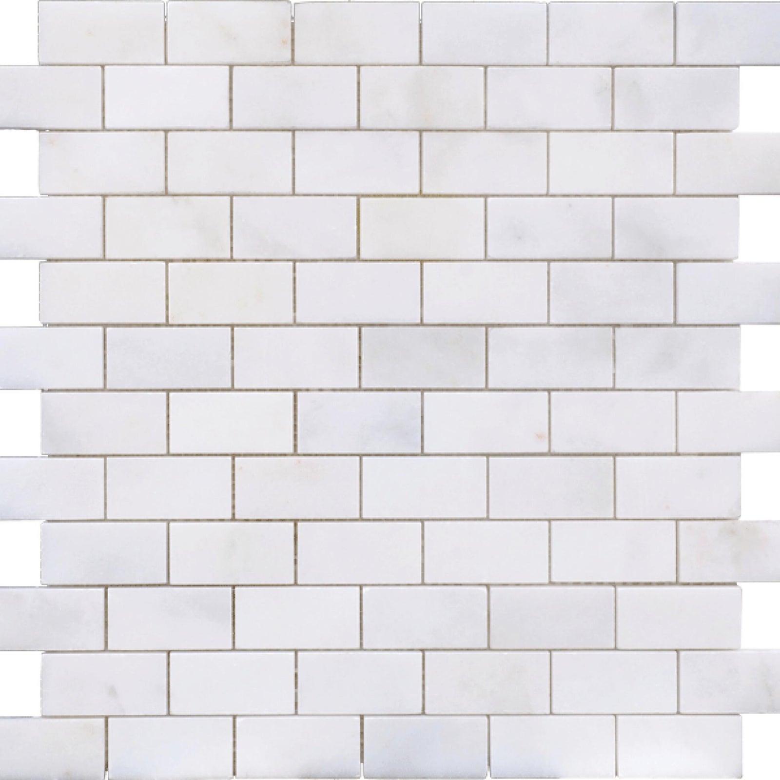 Afyon White 1''x2'' Honed Mosaic Mosaic 