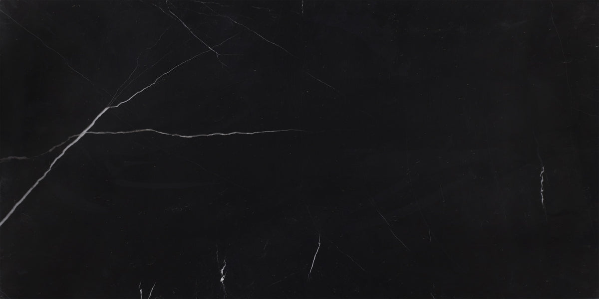 Black Silk Polished 12'' x 24''  x 1/2'' Field Tile