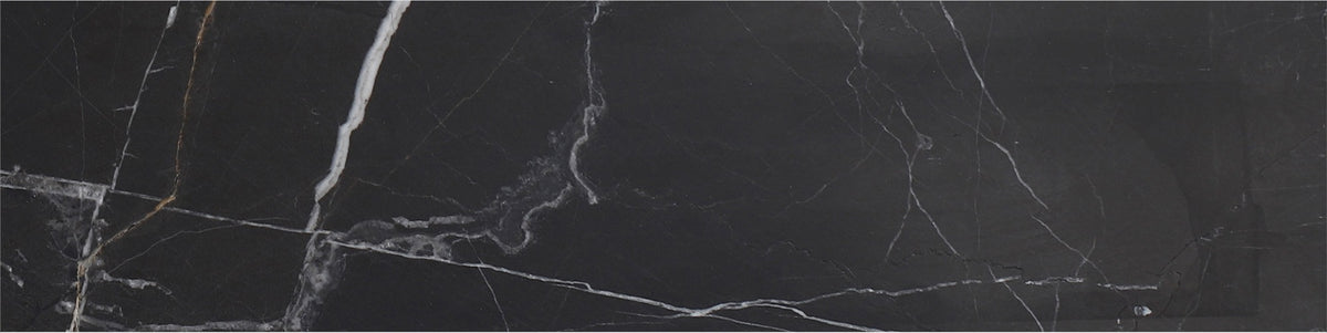Black Silk Polished 3'' x 12''  x 3/8'' Field Tile