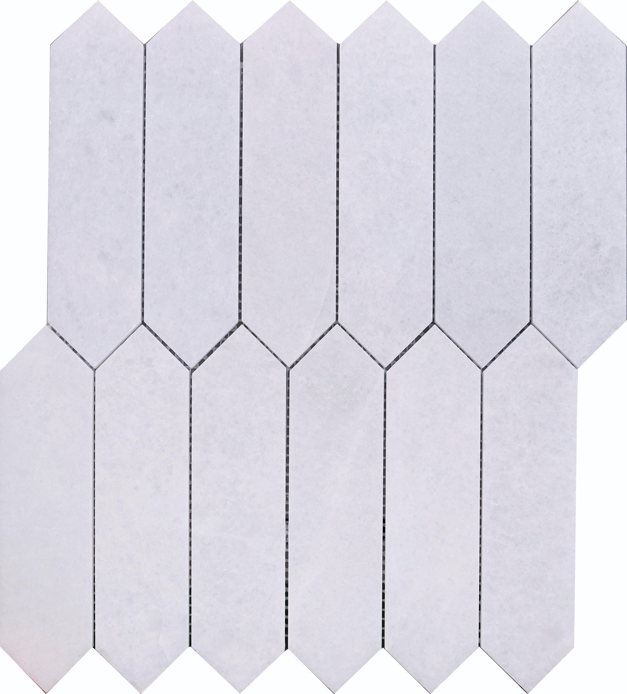 Snow White Picket 2''x8'' Honed Mosaic Mosaic 