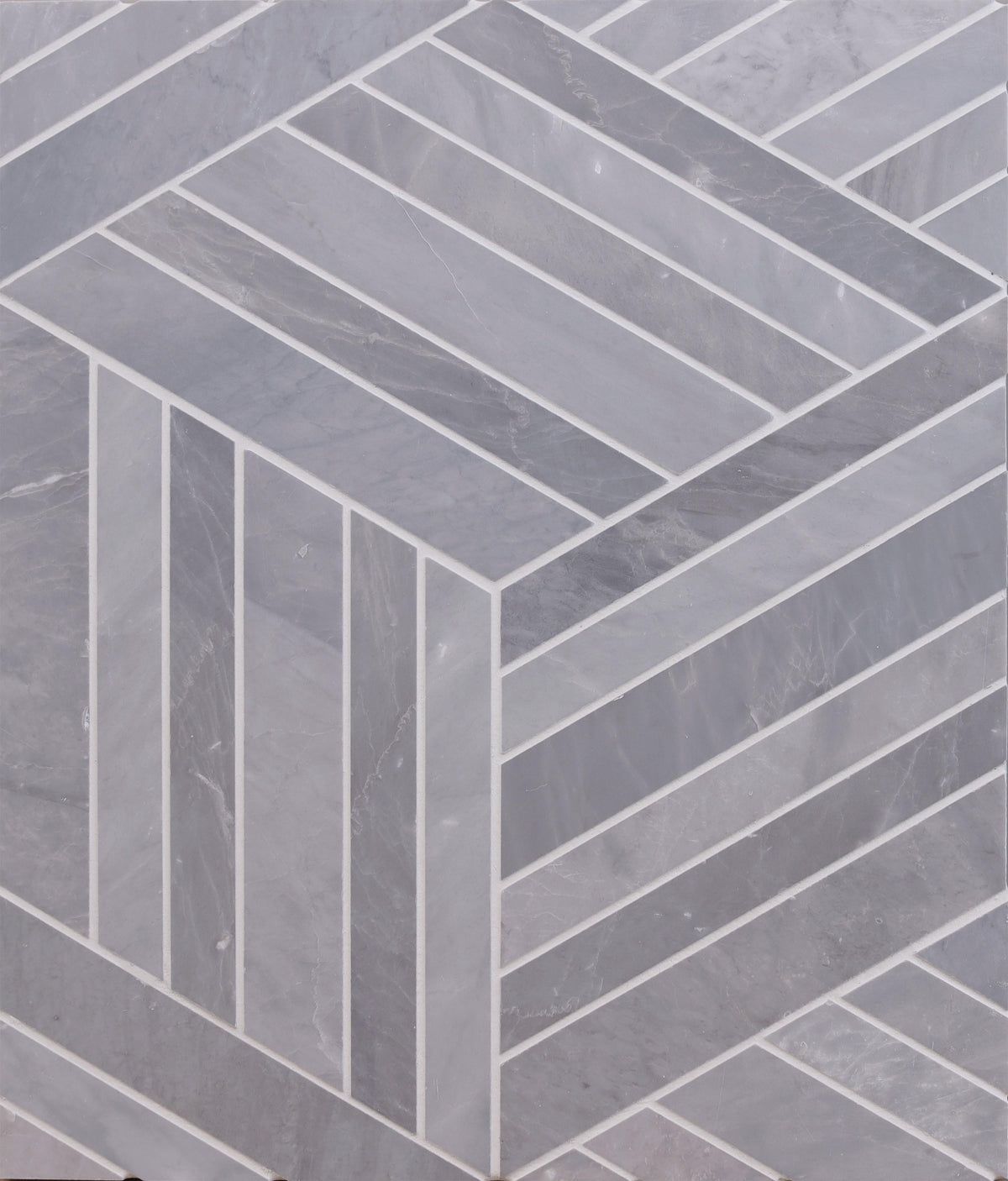 Earth Grey &amp; Ice Grey Bellagon Honed Mosaic