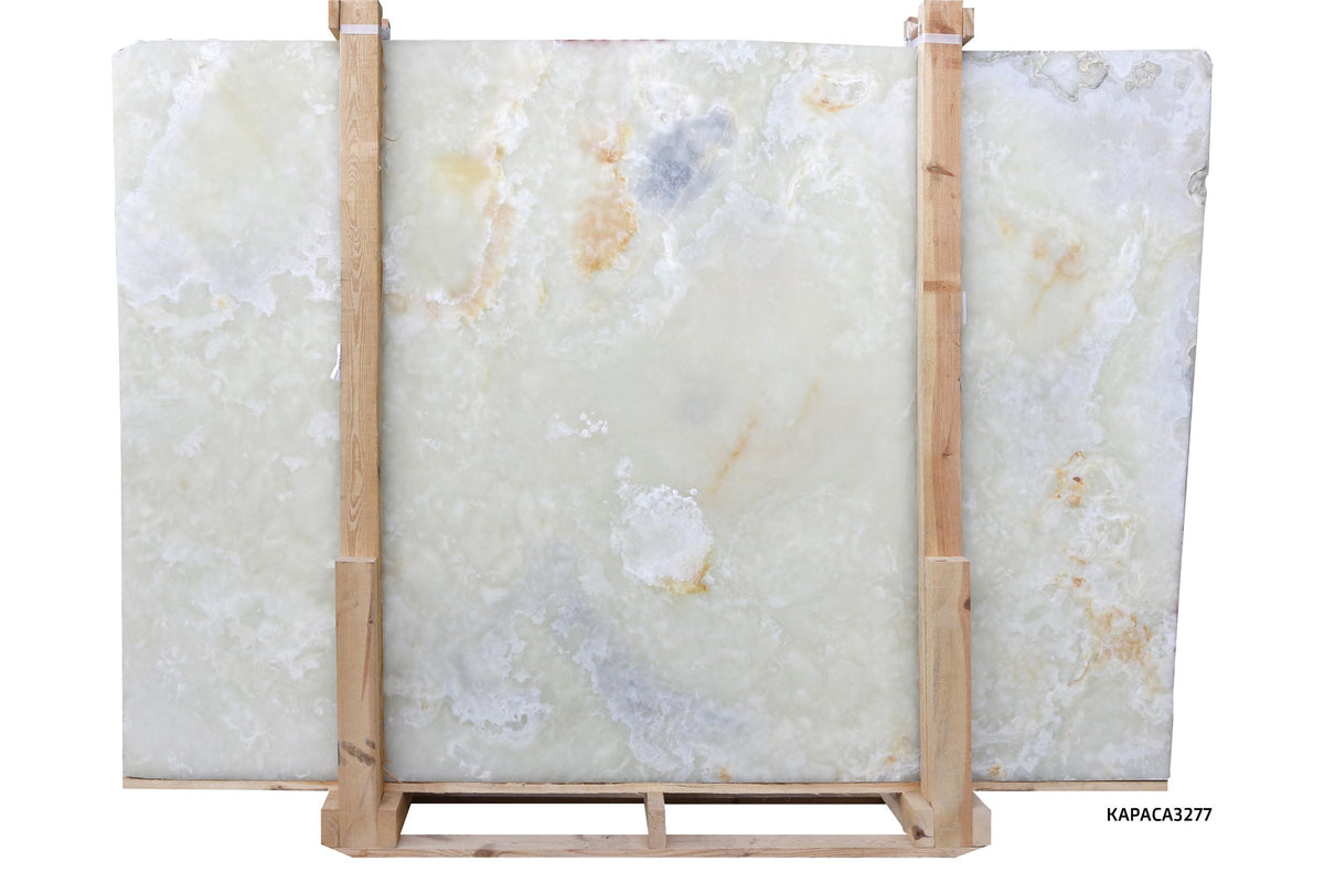 White Onyx Polished 2CM Slab # CA3277