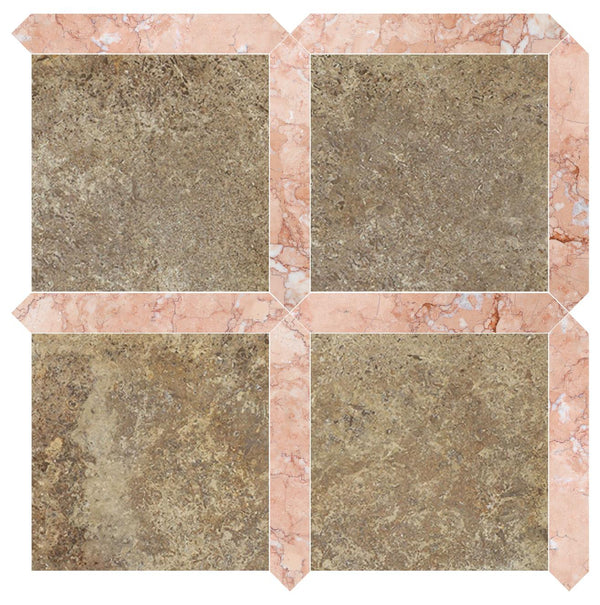 Altura Stone and Tile Noce Dark CC Honed 12'' x 12'' x 3/8'' Field Tile ...