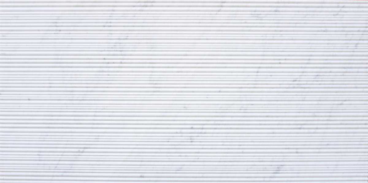 Bianco Carrara Bamboo 12'' x 24''  x 3/8'' Field Tile