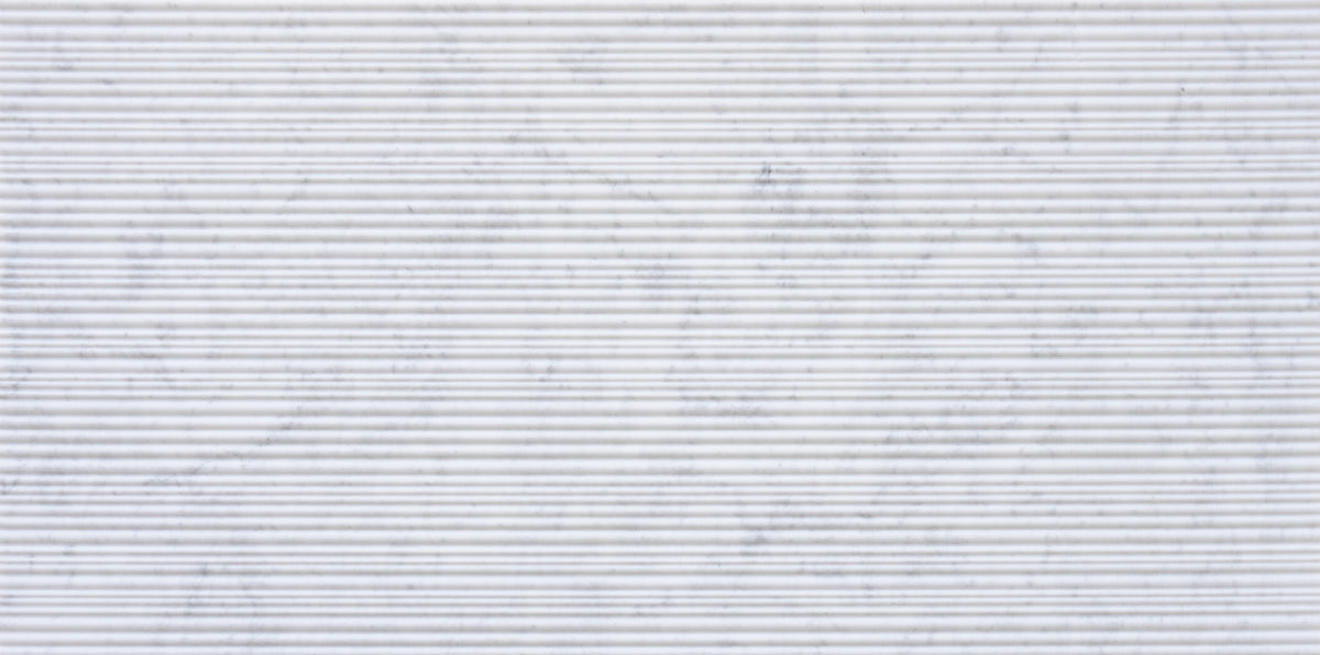 Bianco Carrara Bamboo 12'' x 24''  x 3/8'' Field Tile