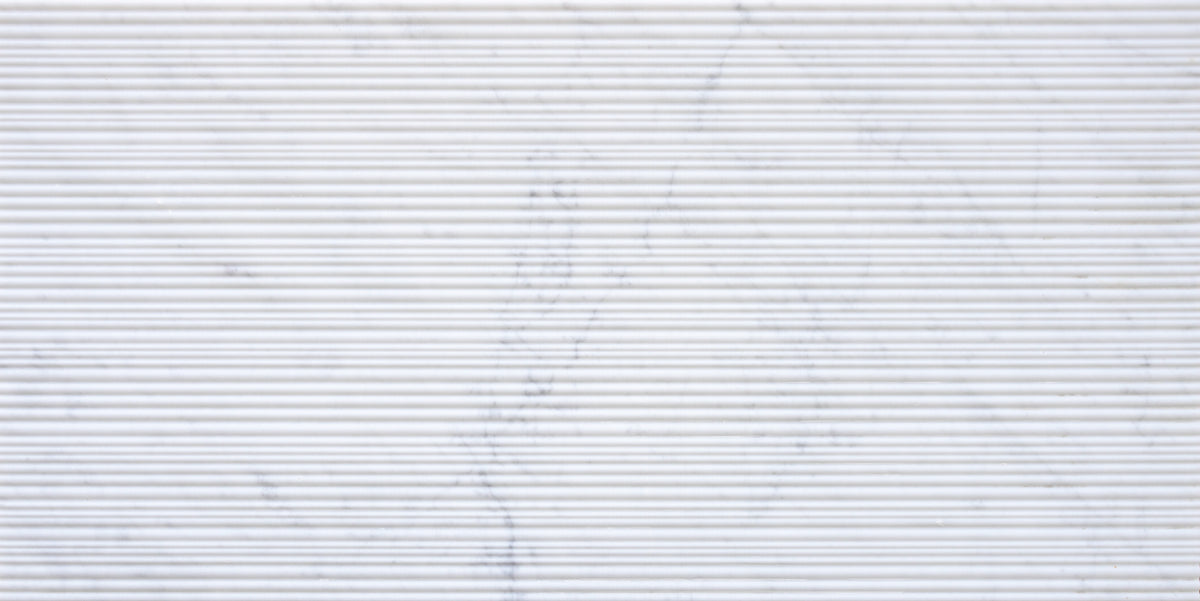 Bianco Carrara Bamboo 12'' x 24''  x 3/8'' Field Tile