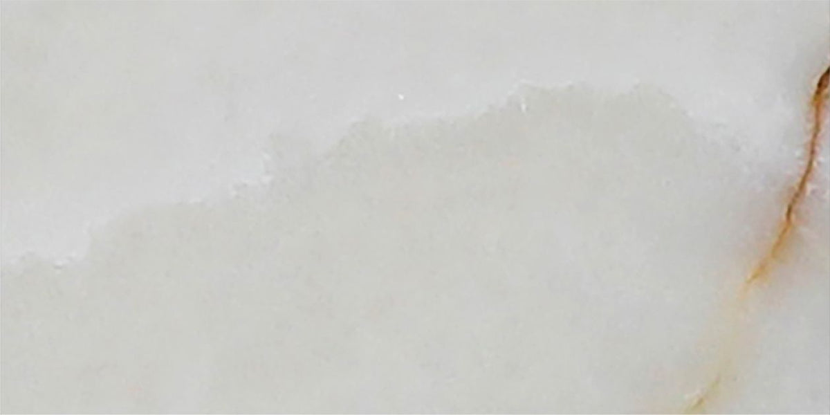 White Onyx Polished 3'' x 6''  x 3/8'' Field Tile