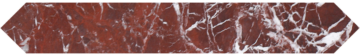 Rosso Levanto Honed Picket 2''x12''  x 3/8'' Field Tile