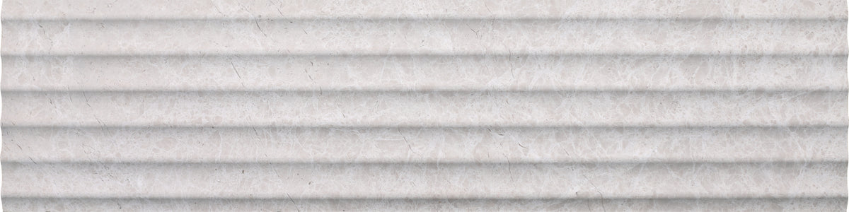 Vanillish Pearl Honed Flute-In 6'' x 24''  x 1/2'' Field Tile