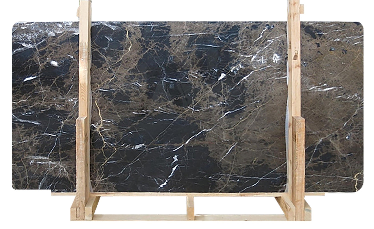 Fantastic Black Polished  x 3CM Slab # ME985