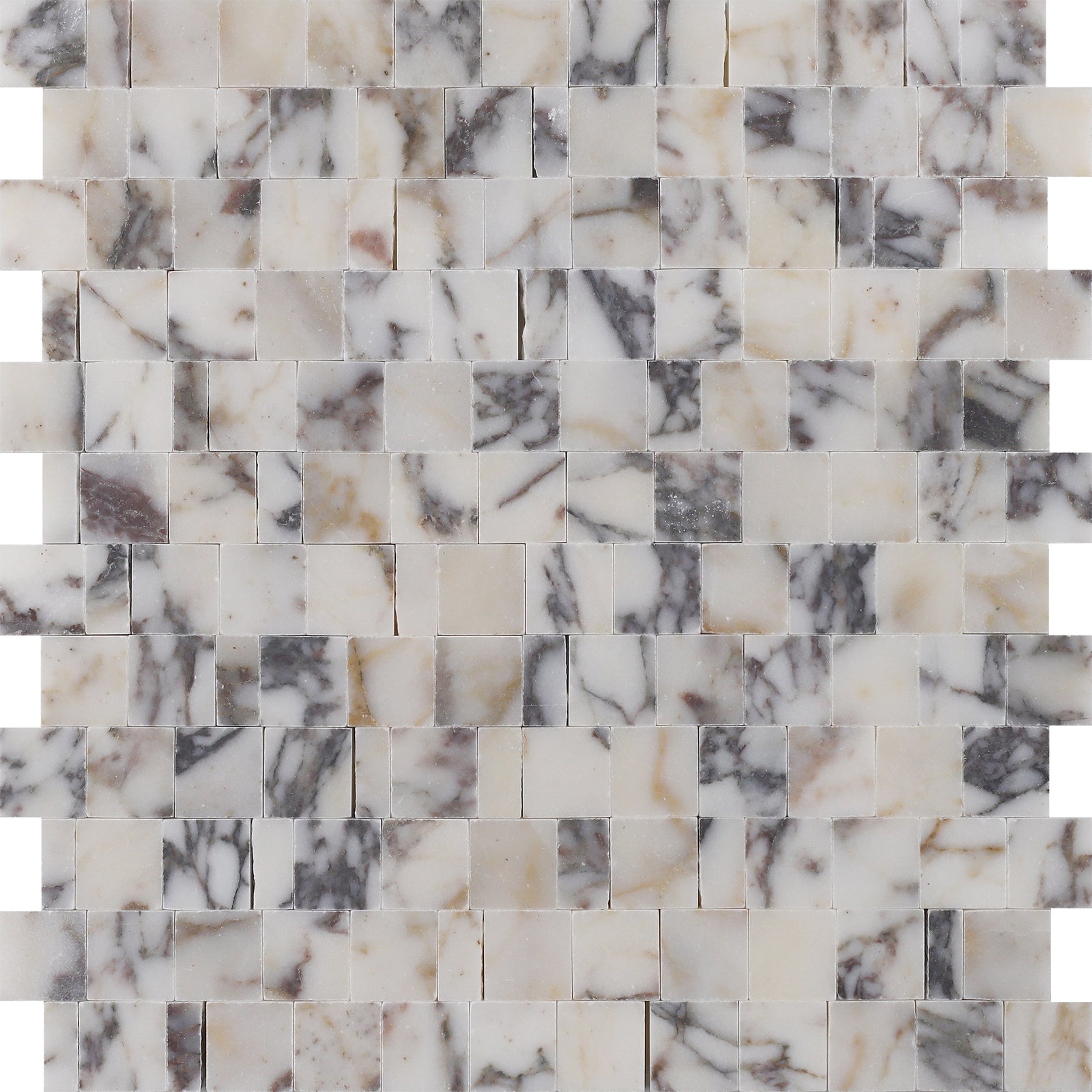Calacatta Viola Broken Joint 004 Honed Mosaic Mosaic 