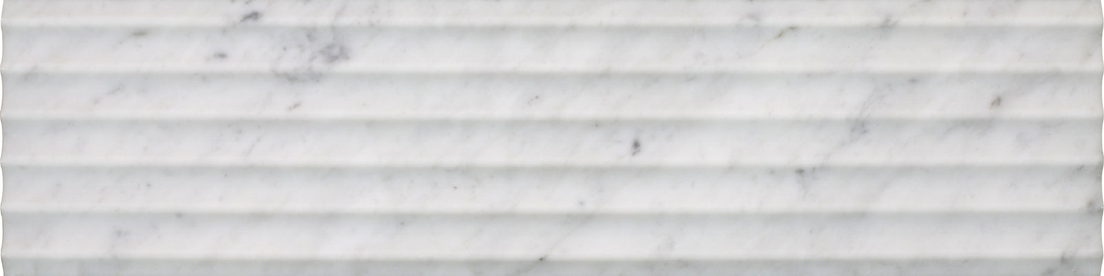 Bianco Carrara Honed Flute-In 6'' x 24''  x 3/8'' Field Tile Building Materials Bianco Carrara  Flute-In 6'' x 24'' Marble Field Tile