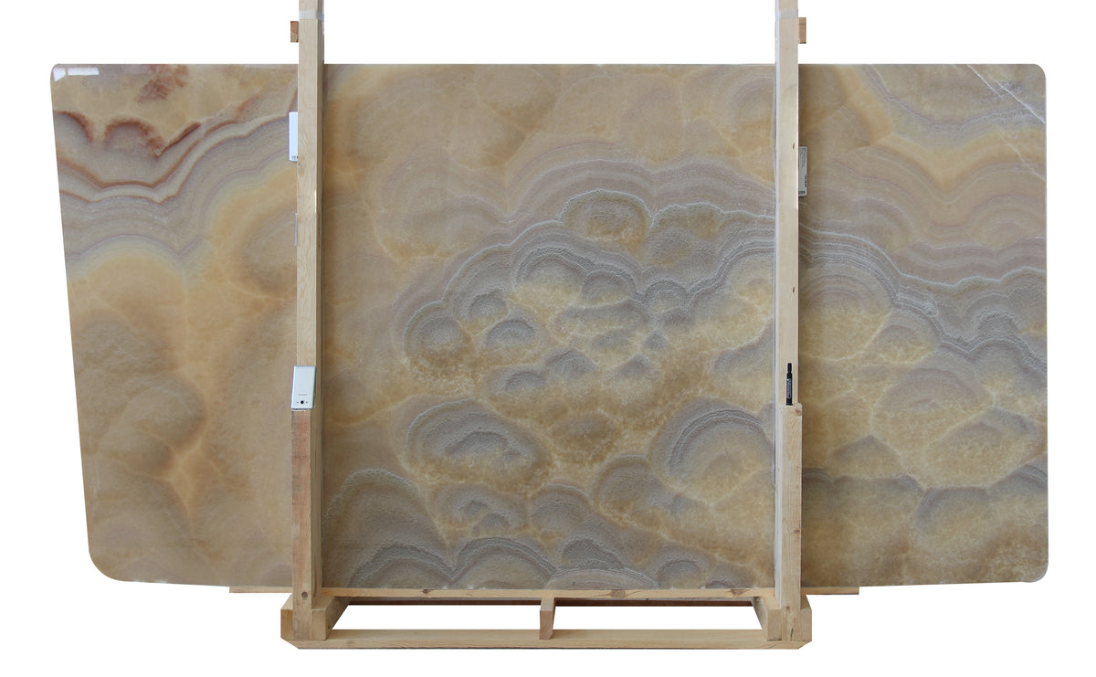 Honey Onyx Polished  x 2CM Slab # P3819 Building Materials 