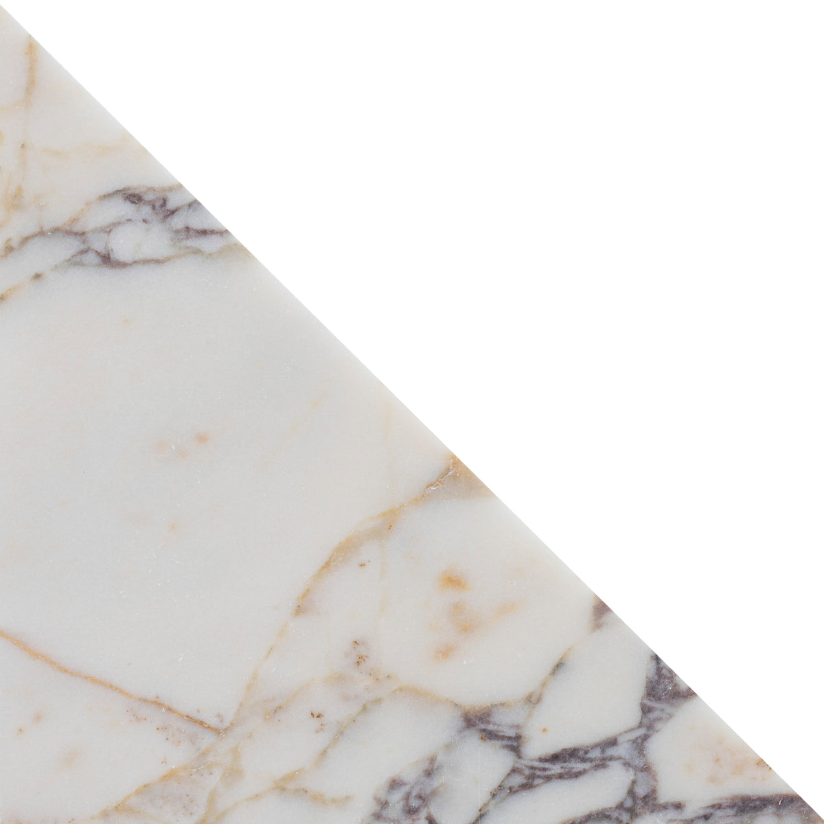 Calacatta Viola Honed Diamond Triangle  x 3/8'' Field Tile