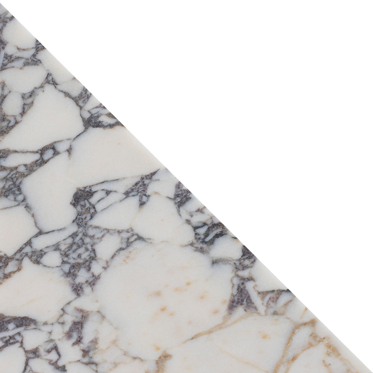 Calacatta Viola Honed Diamond Triangle  x 3/8'' Field Tile
