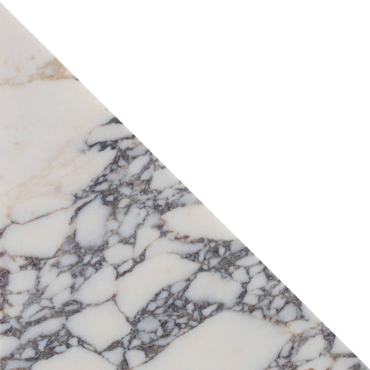 Calacatta Viola Honed Diamond Triangle  x 3/8'' Field Tile