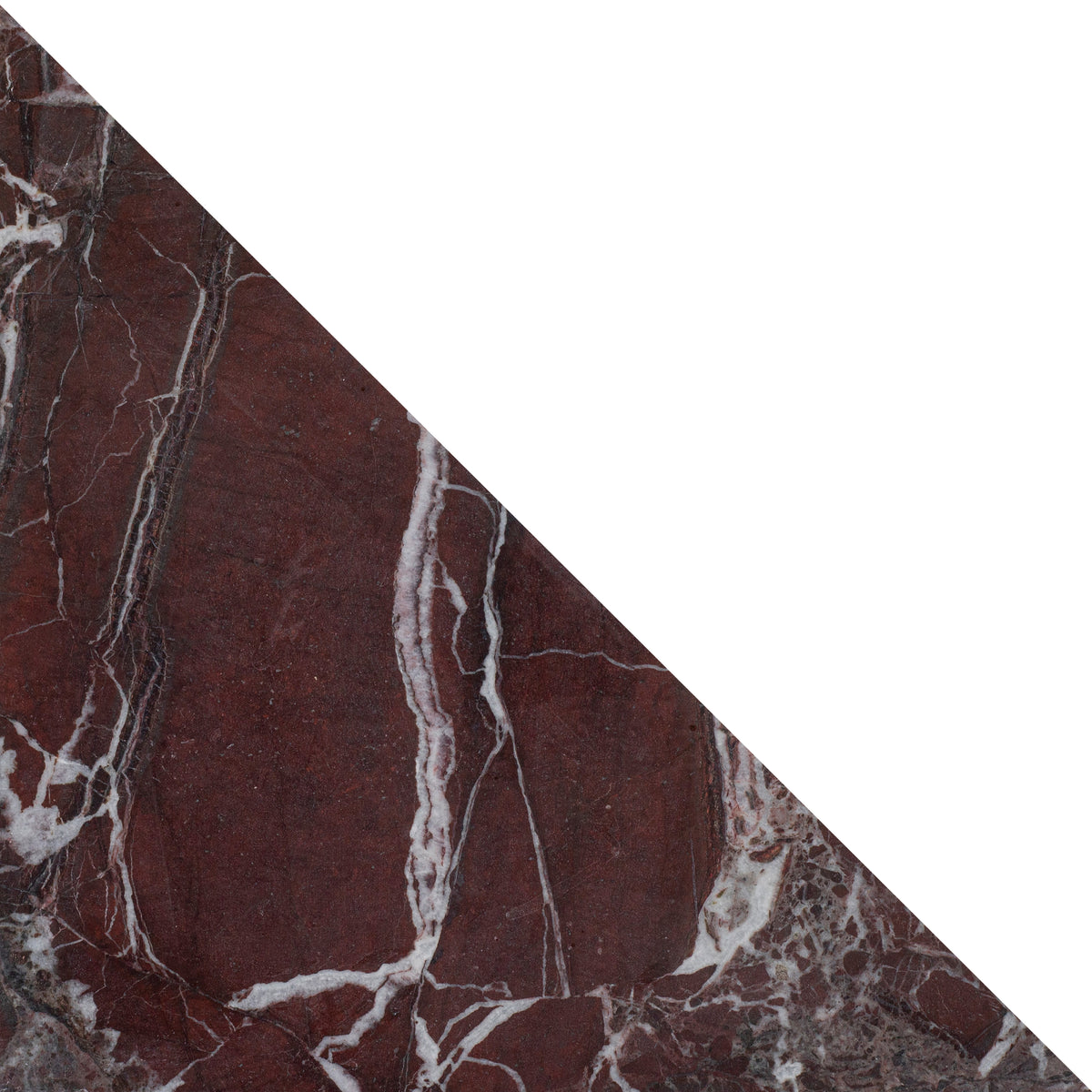 Rosso Levanto Honed Diamond Triangle  x 3/8'' Field Tile