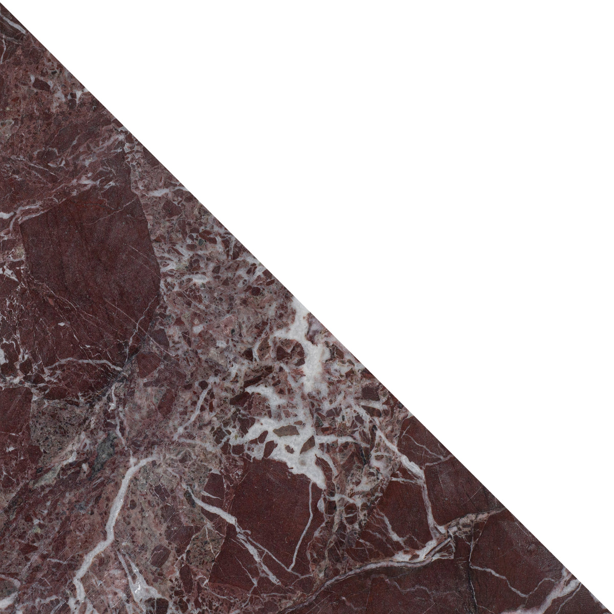 Rosso Levanto Honed Diamond Triangle  x 3/8'' Field Tile