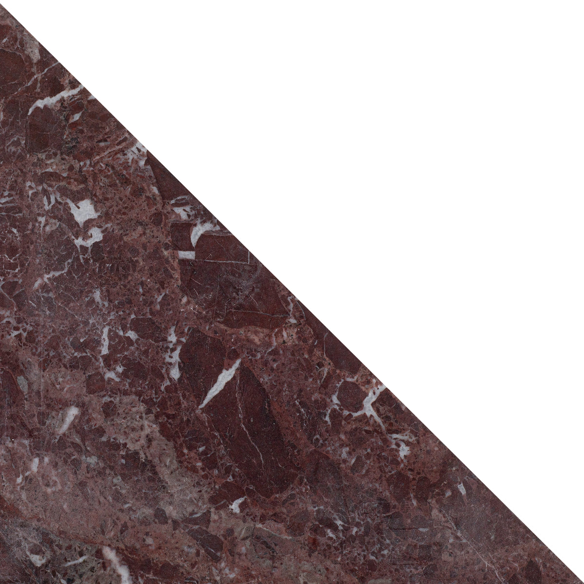 Rosso Levanto Honed Diamond Triangle  x 3/8'' Field Tile