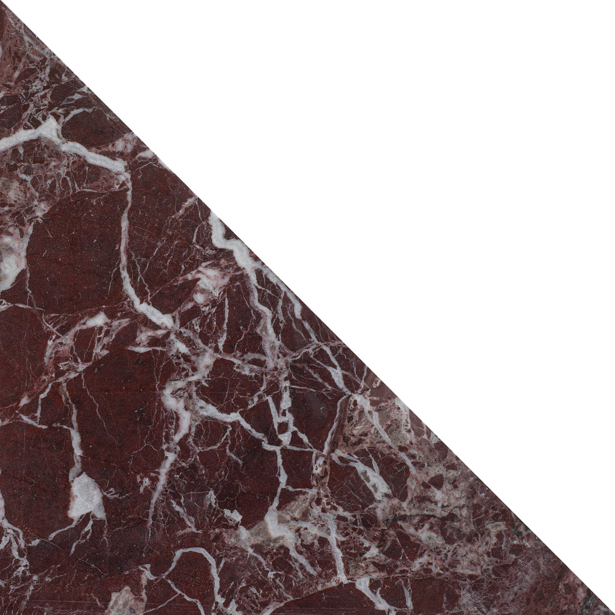 Rosso Levanto Honed Diamond Triangle  x 3/8'' Field Tile