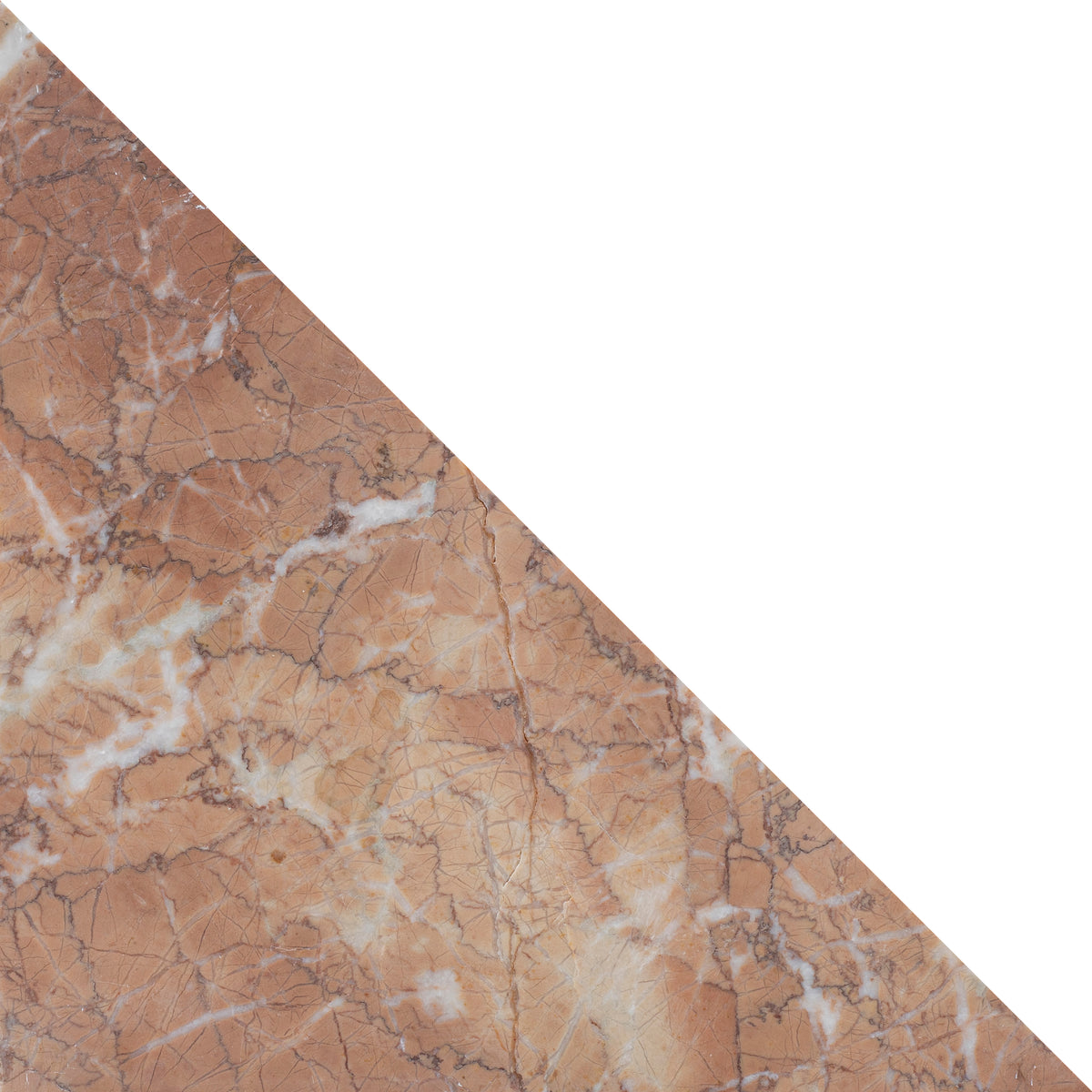 Dry Rose Honed Diamond Triangle  x 3/8'' Field Tile