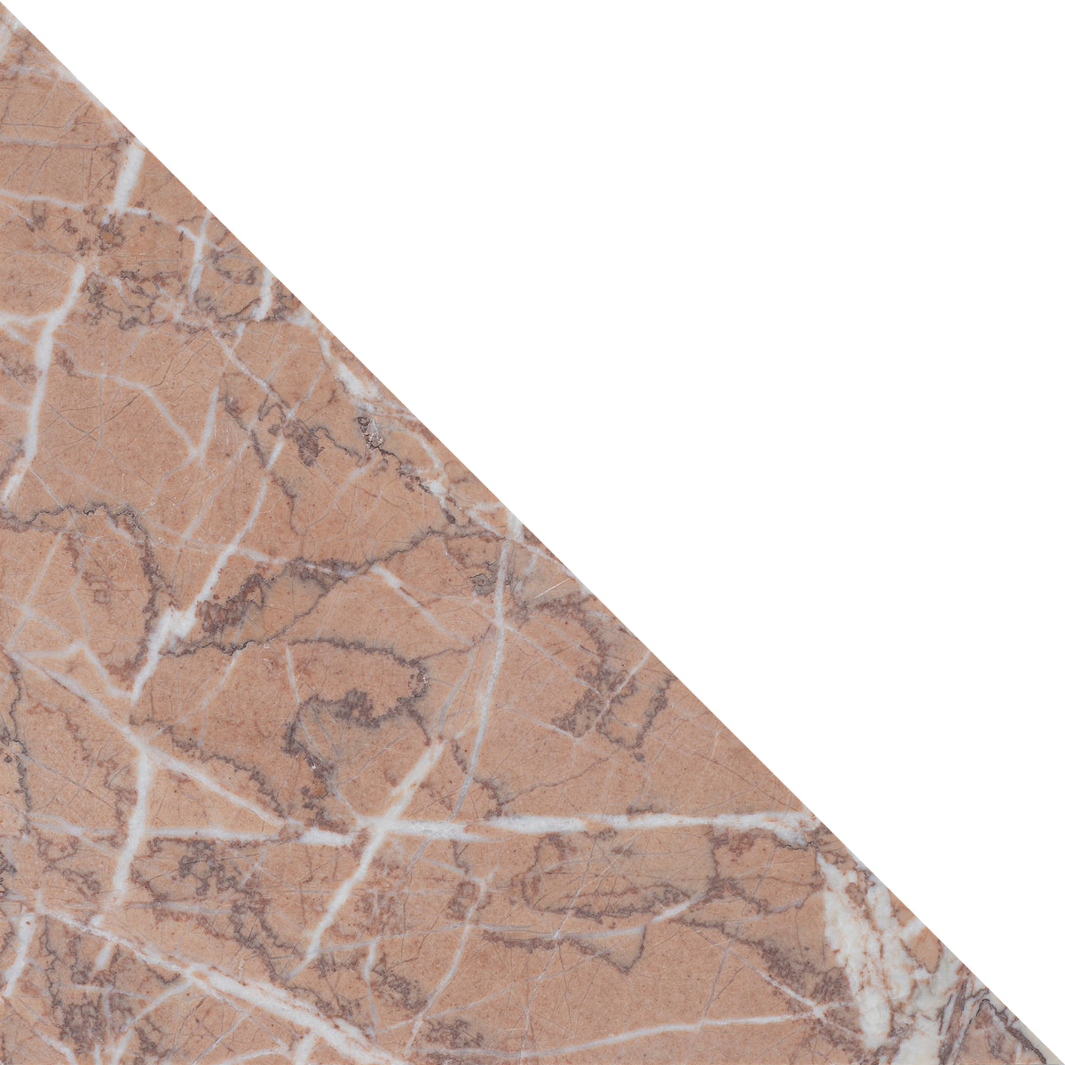 Dry Rose Honed Diamond Triangle  x 3/8'' Field Tile