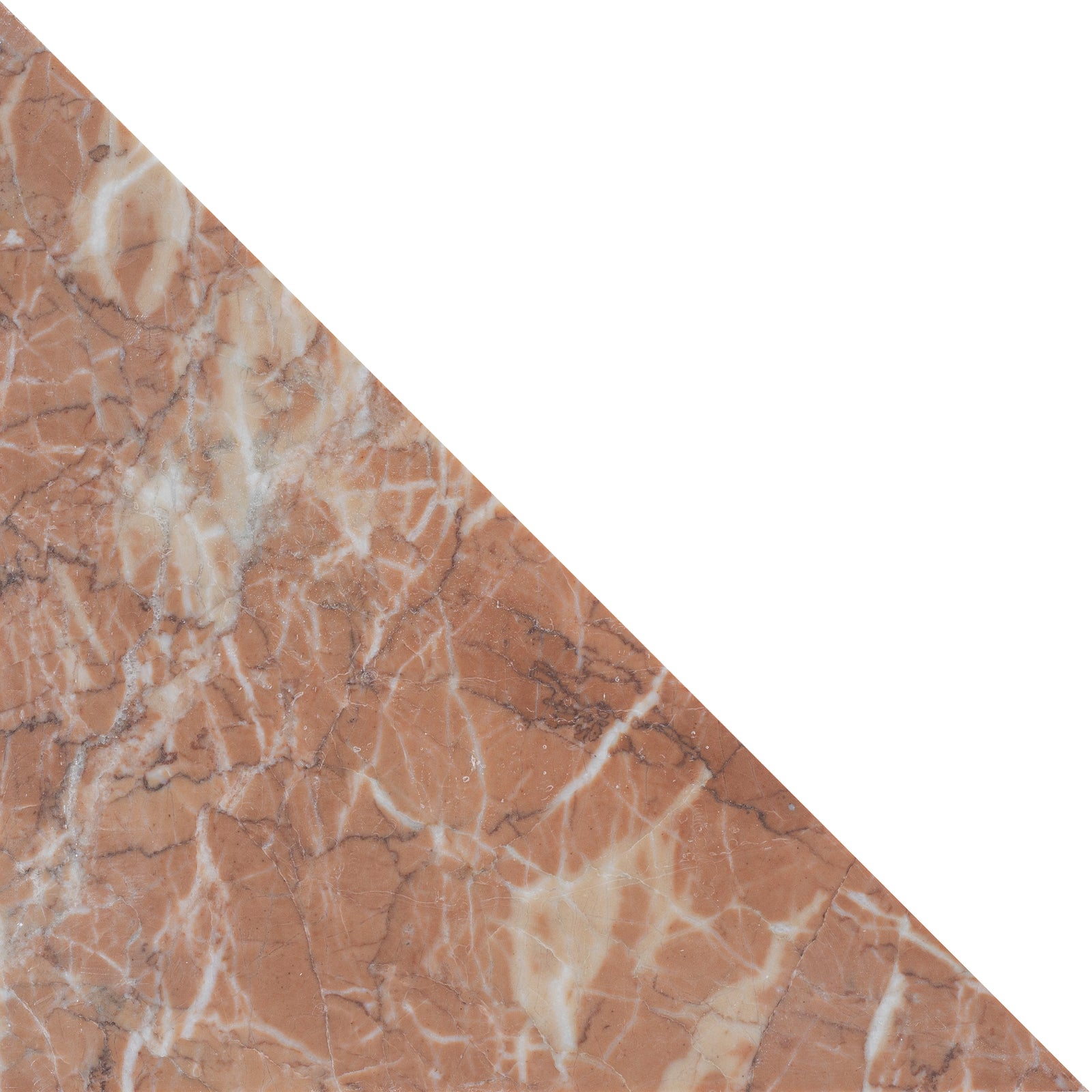 Dry Rose Honed Diamond Triangle  x 3/8'' Field Tile Building Materials 