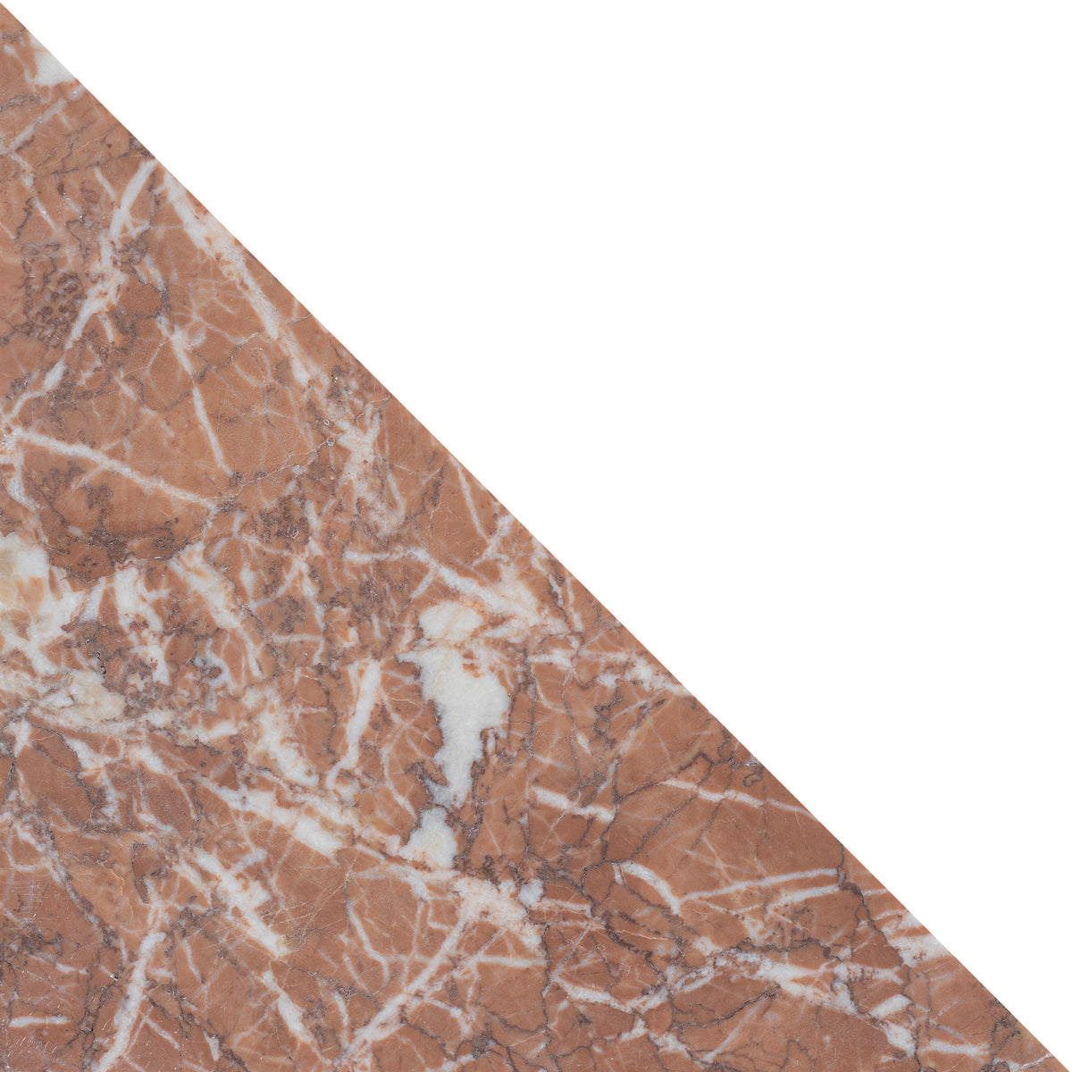 Dry Rose Honed Diamond Triangle  x 3/8'' Field Tile