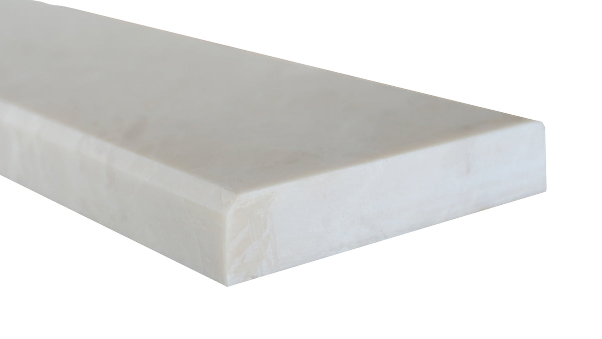 Crema Ella Polished Threshold Double Side Beveled 4'' x 36''  Molding Building Materials Crema Ella  Threshold Double Side Beveled 4'' x 36'' Marble Molding
