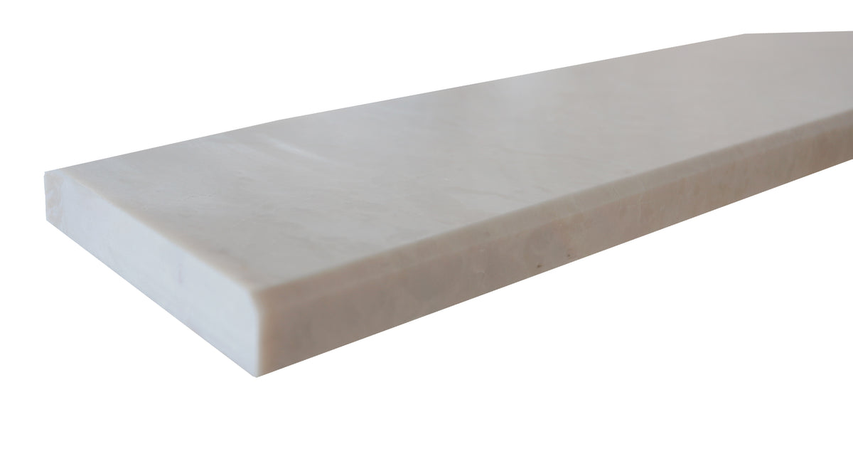 Crema Ella Polished Threshold Double Side Beveled 4'' x 36''  Molding Building Materials Crema Ella  Threshold Double Side Beveled 4'' x 36'' Marble Molding