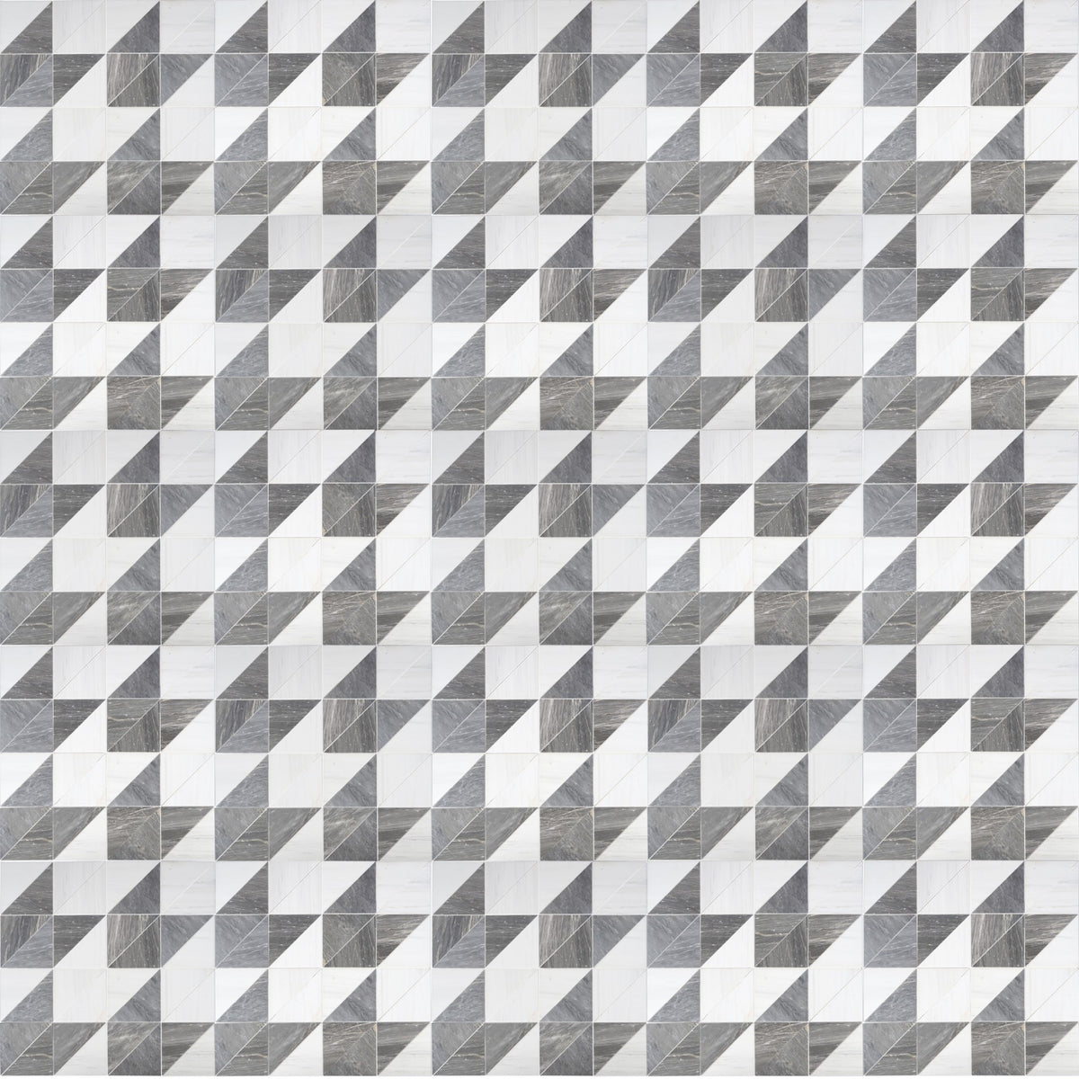 Nordic Grey Honed Diamond Triangle  x 3/8'' Field Tile Building Materials 