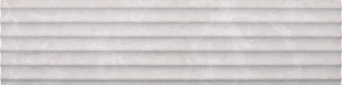Vanillish Pearl Honed Flute-In 6'' x 24''  x 1/2'' Field Tile Building Materials 