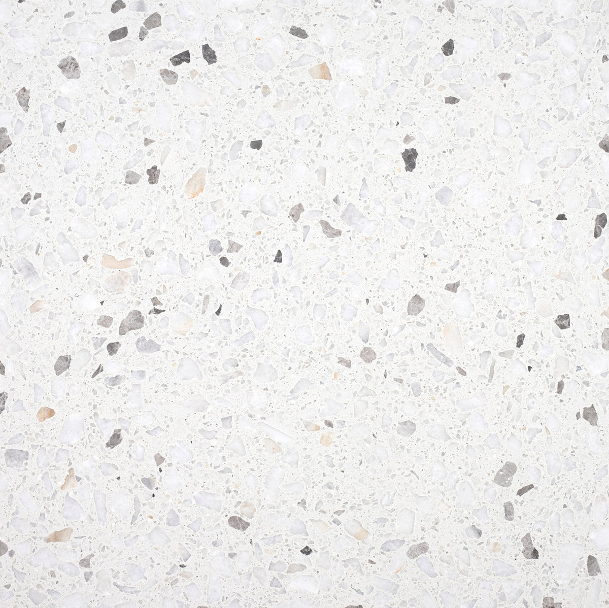Biarritz White Honed 24'' x 24''  x 1/2'' Terrazzo Field Tile #44