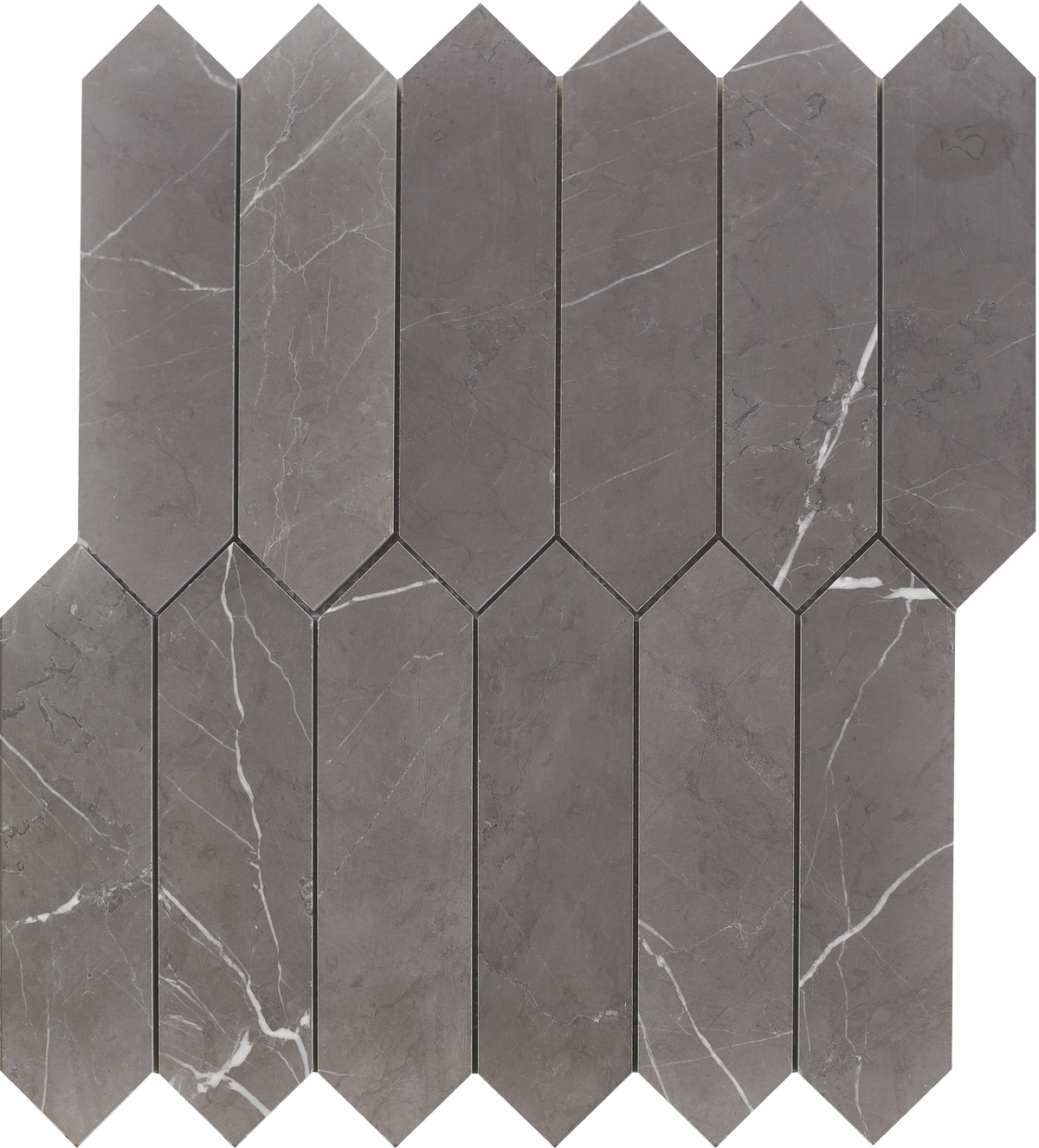Mount Grey Plain Picket 2''x8'' Honed Mosaic