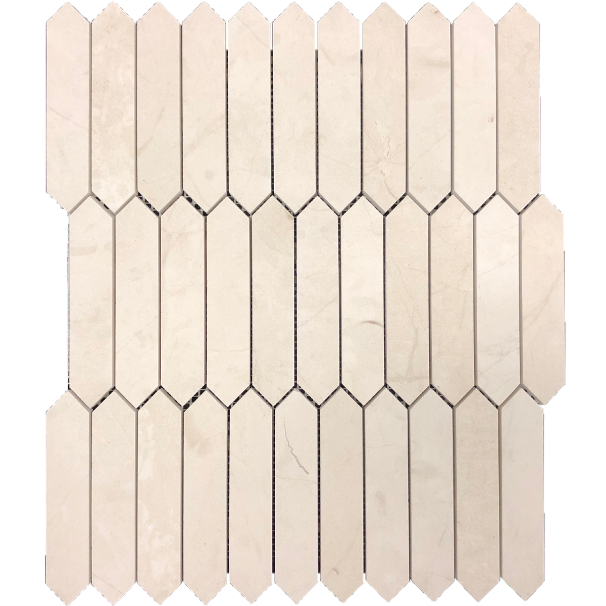 Aero Cream Picket 1''x4'' Honed Mosaic