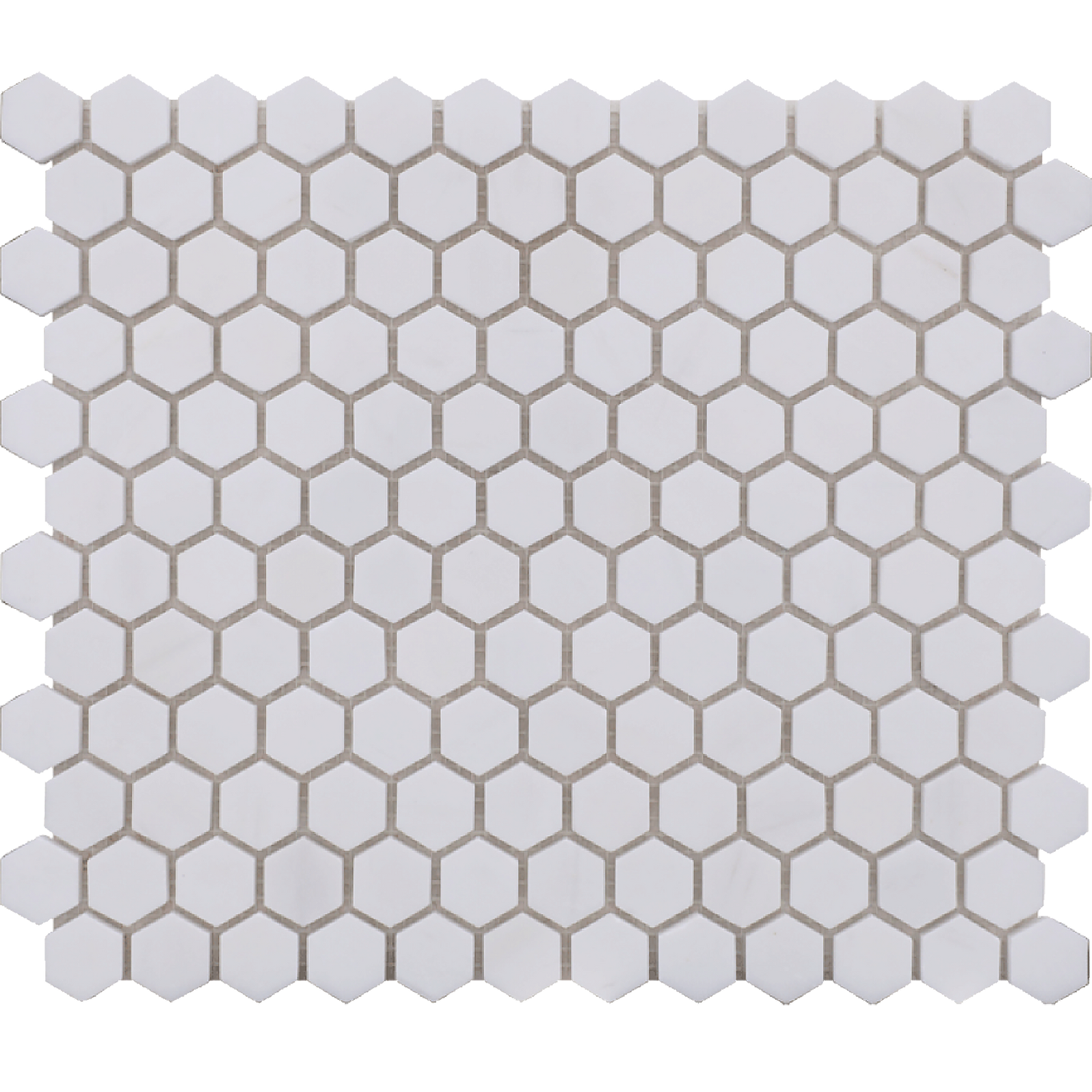 Glacier White Hexagon 1'' Honed Mosaic Building Materials 