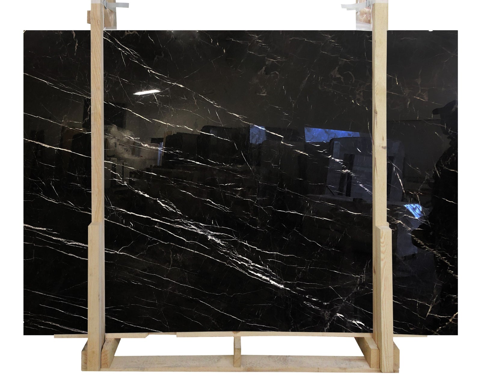 Black Silk Polished 2CM Slab # I5163 Building Materials 