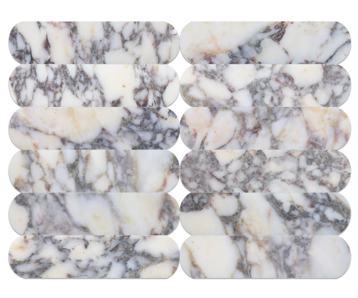 Calacatta Viola Honed Tivoli 2'' x 8''  x 3/8'' Field Tile Building Materials 