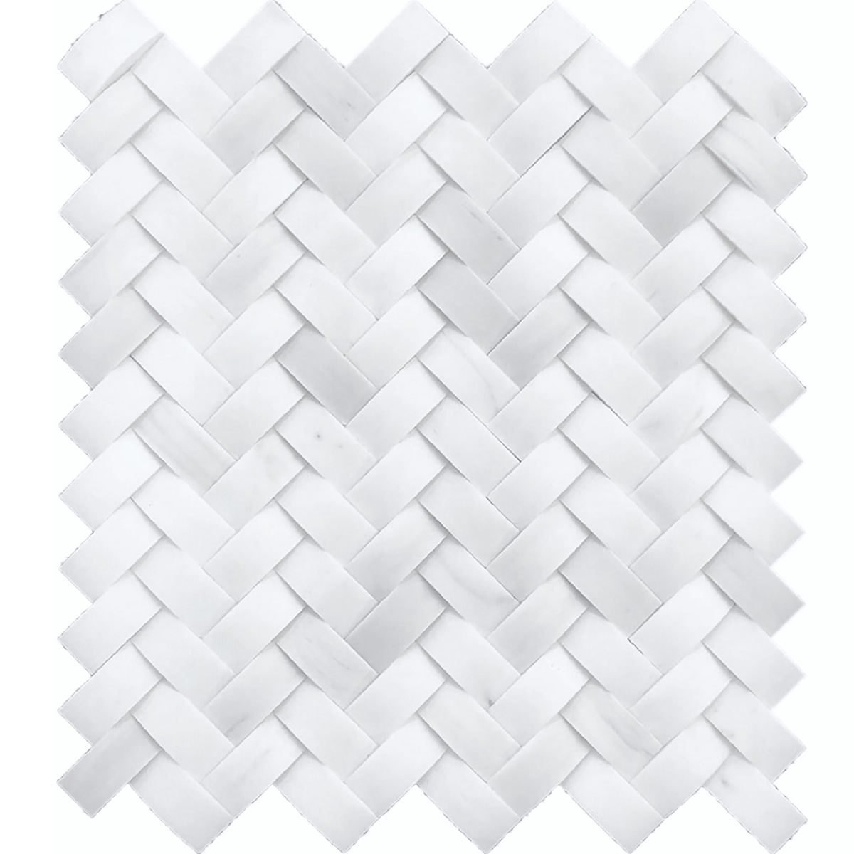 Glacier White Duomo Honed Mosaic