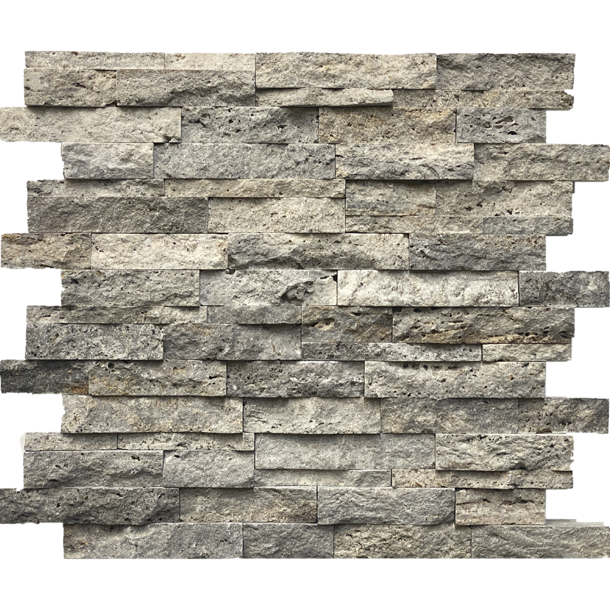 Silver Rustic CC Gris Cielo Split Face Mosaic