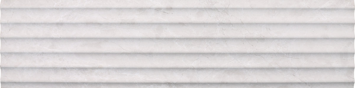 Vanillish Pearl Honed Flute-In 6'' x 24''  x 1/2'' Field Tile Building Materials 