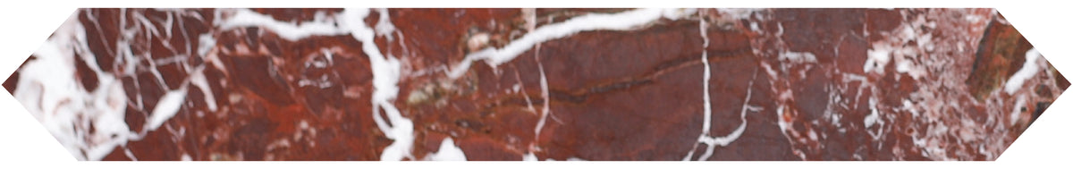 Rosso Levanto Honed Picket 2''x12''  x 3/8'' Field Tile