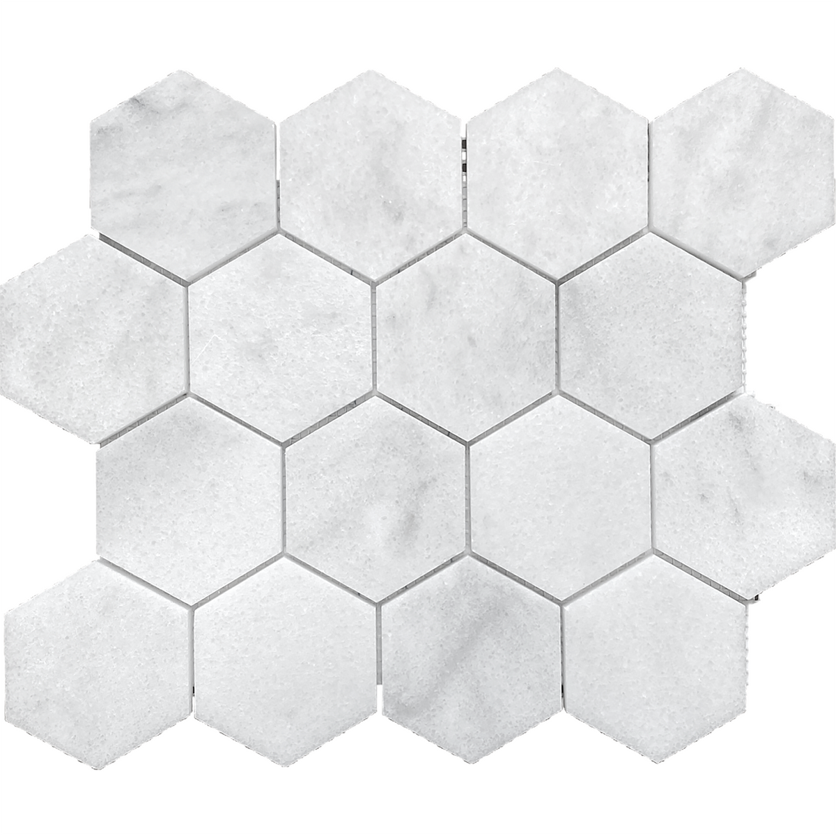 Alba Vera Hexagon 3'' Honed Mosaic