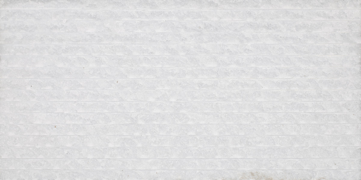 Snow White Rustic Chiseled Small 12'' x 24''  x 3/4'' Field Tile