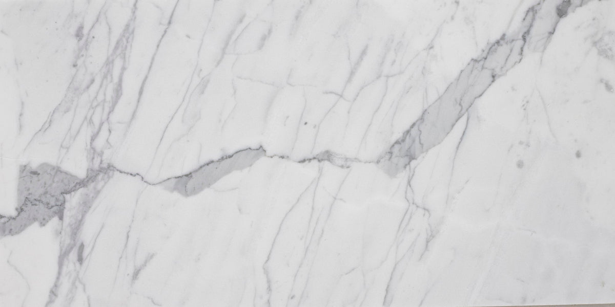 Statuario Extra Honed 12'' x 24''  x 3/8'' Field Tile