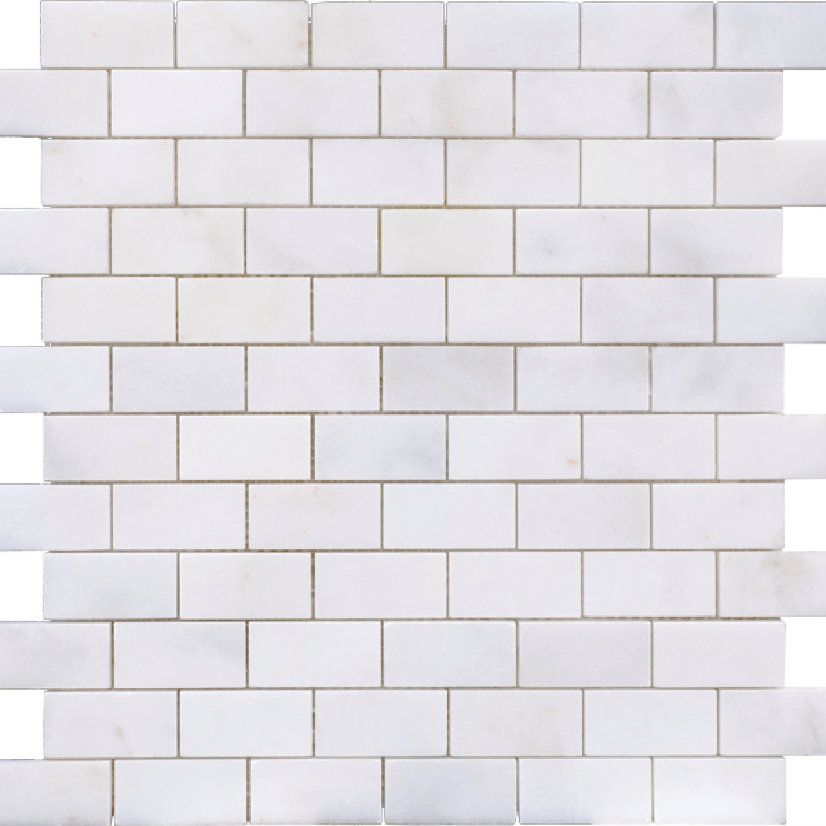 Afyon White 1''x2'' Honed Mosaic