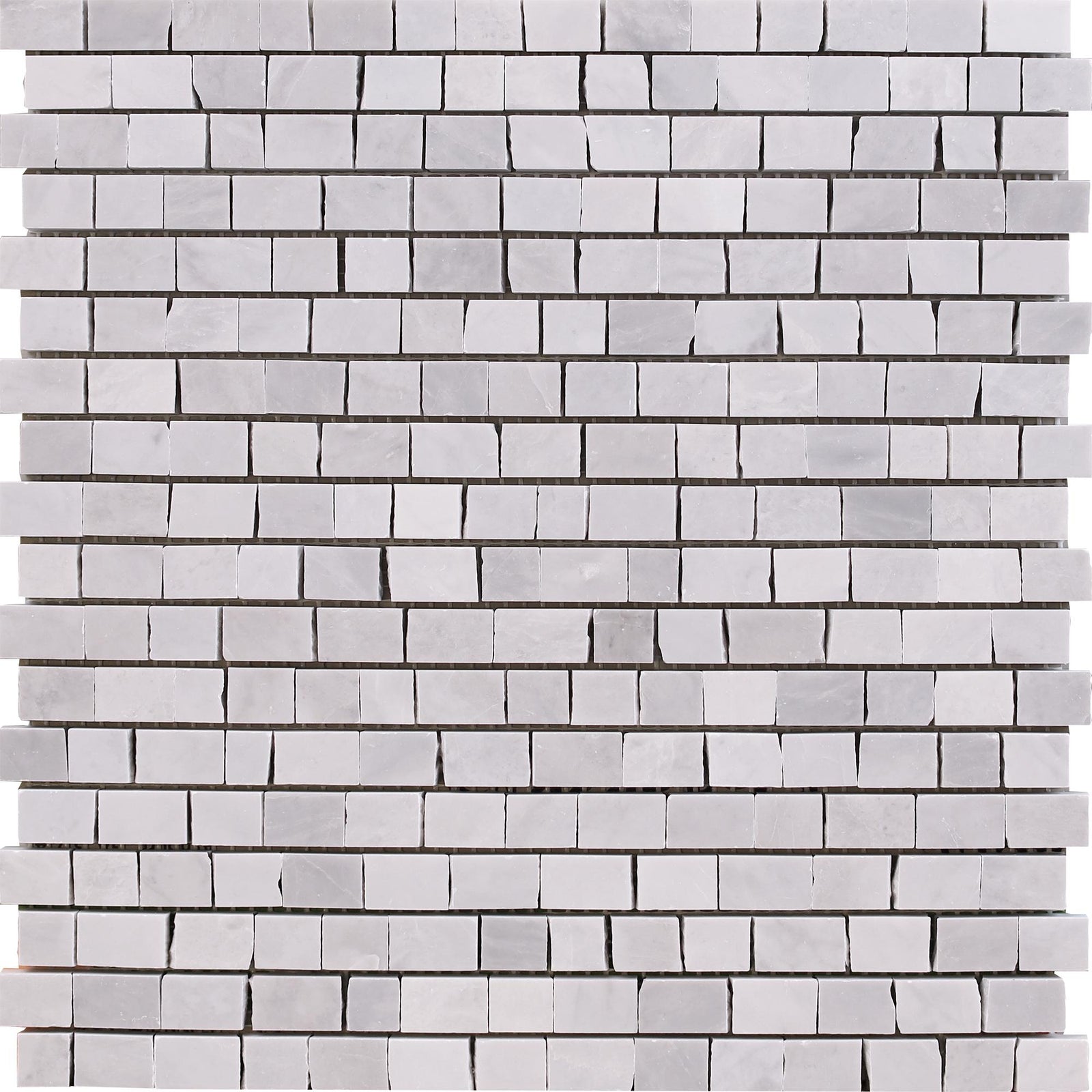 Ice Grey Broken Joint Mini Honed Mosaic Mosaic 