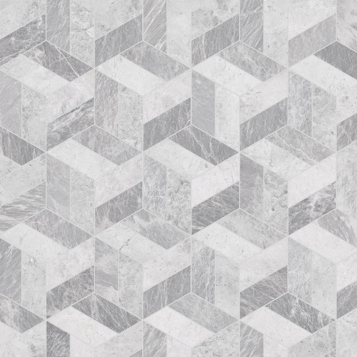 Nordic Grey Honed Swan Right 3/8&#39;&#39; Field Tile &amp; Tundra Grey Honed Swan Left 3/8&#39;&#39; Field Tile | Swan