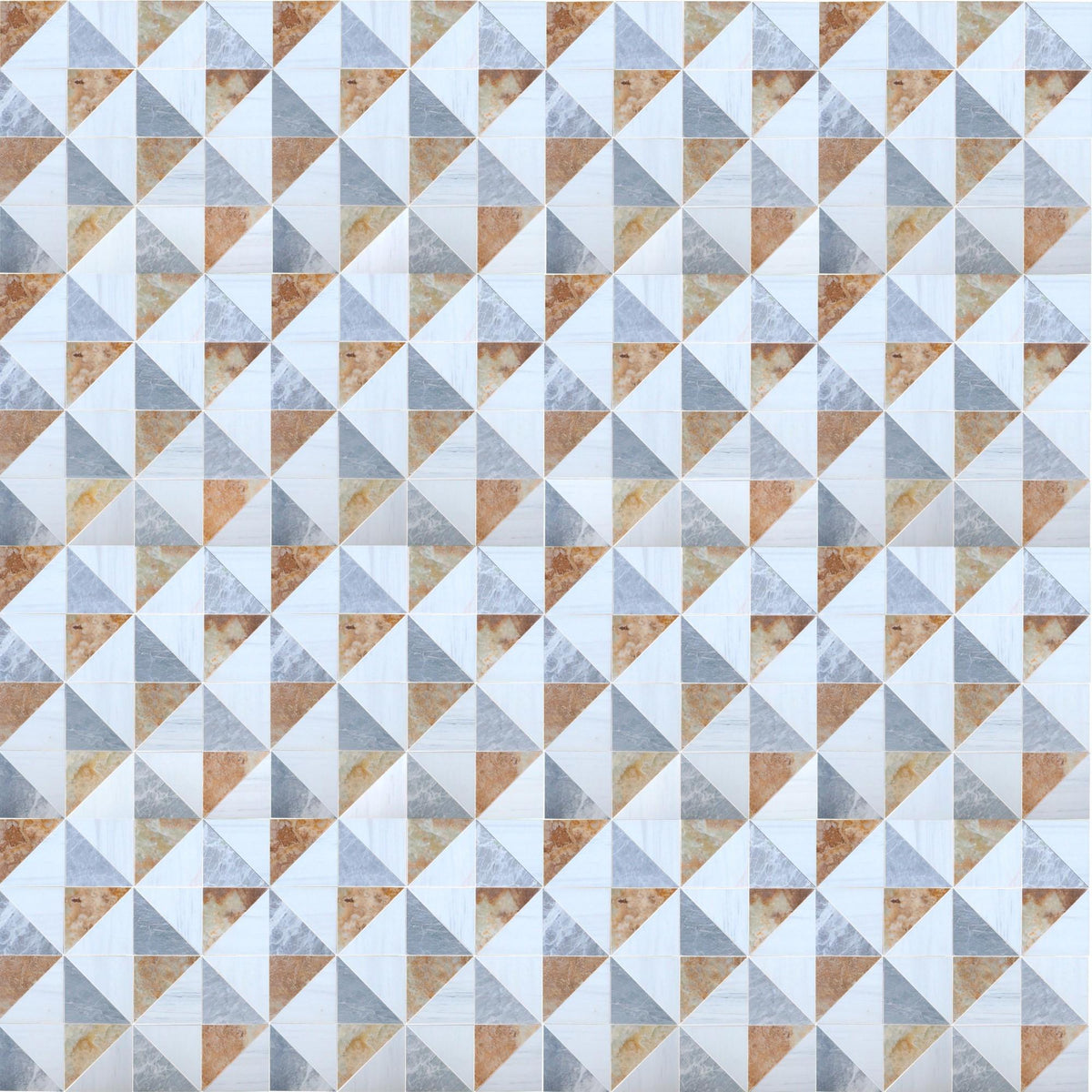 Amber Onyx Honed Diamond Triangle 3/8&#39;&#39; Field Tile